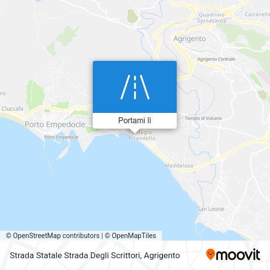 Mappa Strada Statale Strada Degli Scrittori