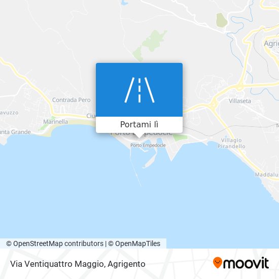Mappa Via Ventiquattro Maggio