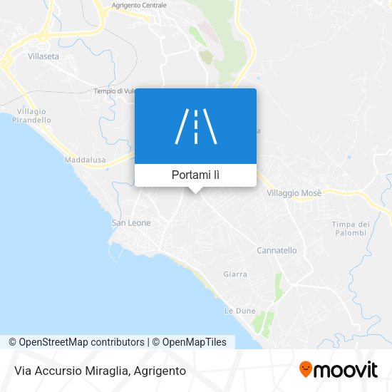 Mappa Via Accursio Miraglia