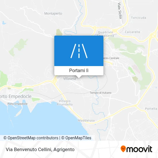 Mappa Via Benvenuto Cellini