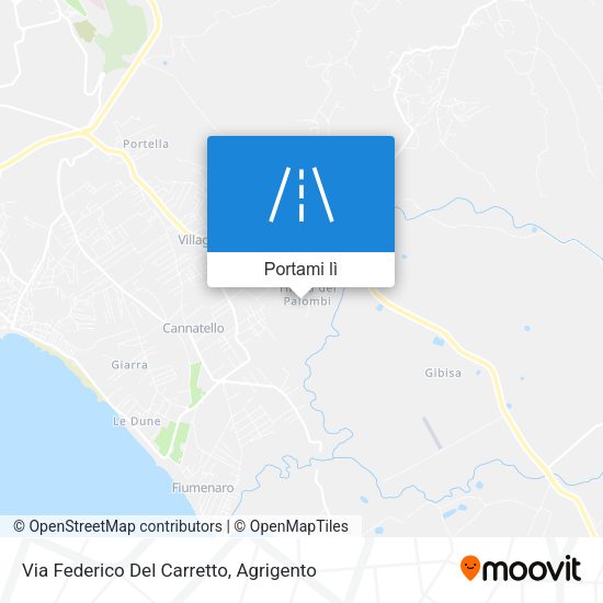 Mappa Via Federico Del Carretto