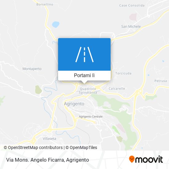 Mappa Via Mons. Angelo Ficarra