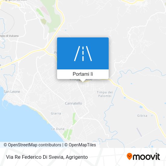 Mappa Via Re Federico Di Svevia