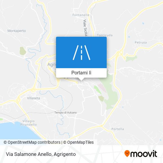 Mappa Via Salamone Anello