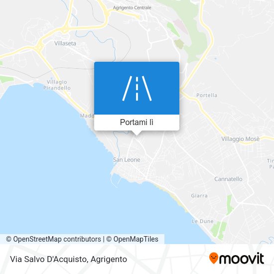 Mappa Via Salvo D'Acquisto