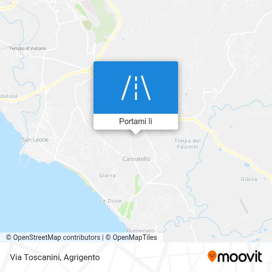 Mappa Via Toscanini