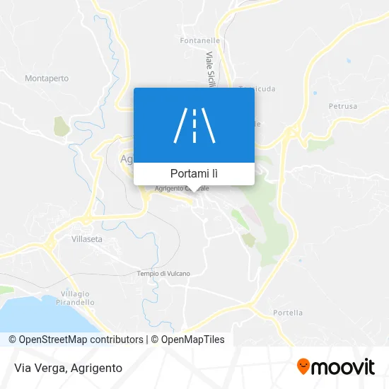 Mappa Via Verga