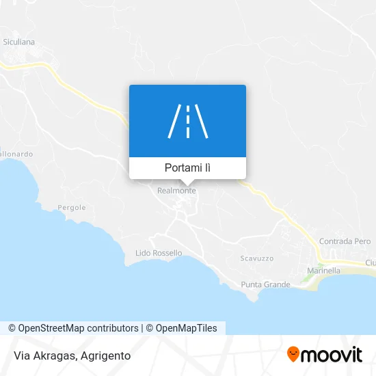 Mappa Via Akragas