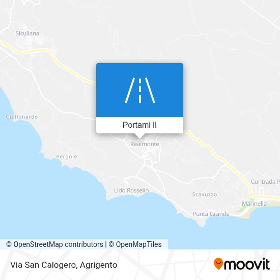 Mappa Via San Calogero