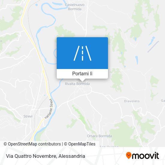 Mappa Via Quattro Novembre