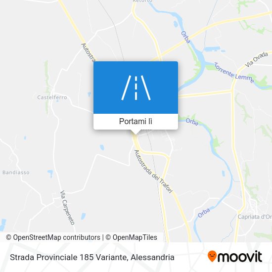Mappa Strada Provinciale 185 Variante