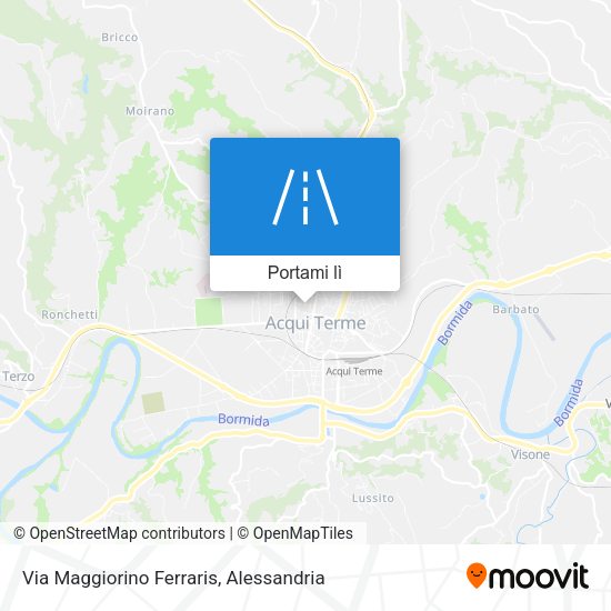 Mappa Via Maggiorino Ferraris