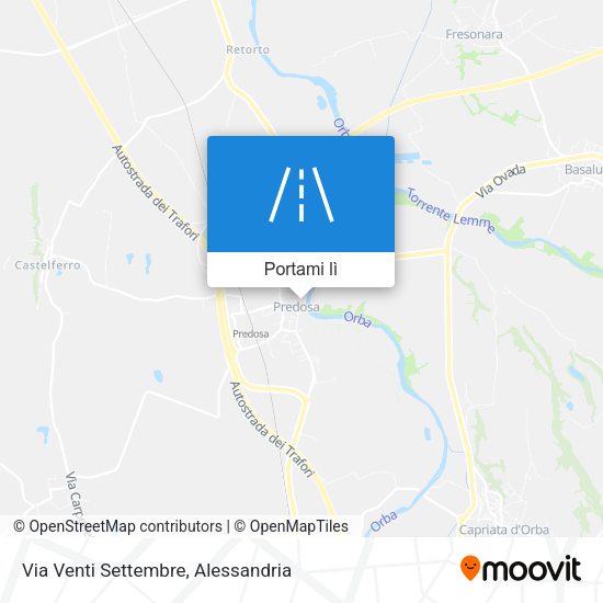 Mappa Via Venti Settembre