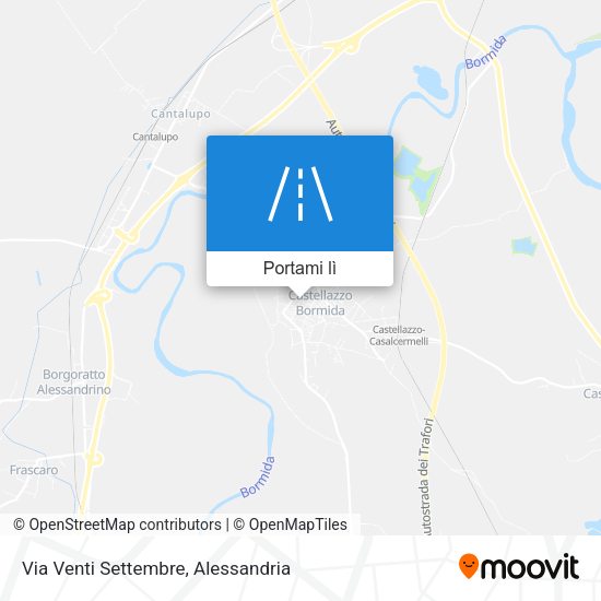 Mappa Via Venti Settembre
