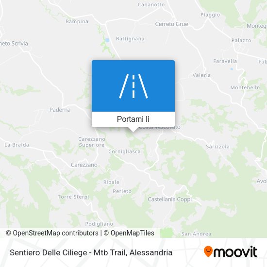 Mappa Sentiero Delle Ciliege - Mtb Trail
