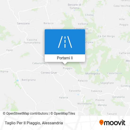 Mappa Taglio Per Il Piaggio