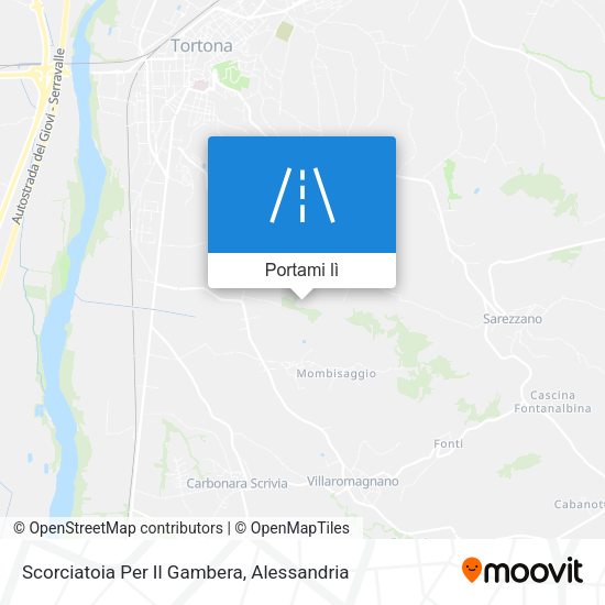 Mappa Scorciatoia Per Il Gambera