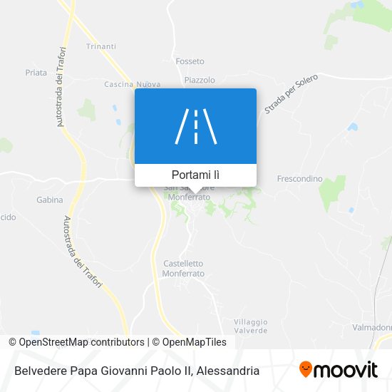 Mappa Belvedere Papa Giovanni Paolo II