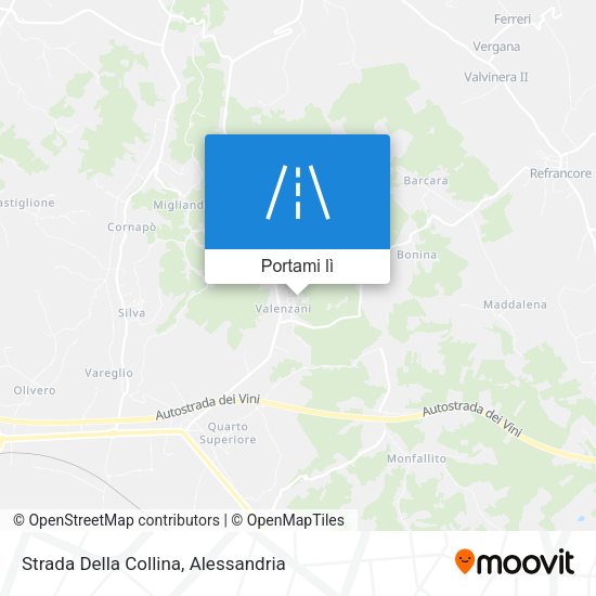 Mappa Strada Della Collina