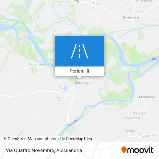 Mappa Via Quattro Novembre