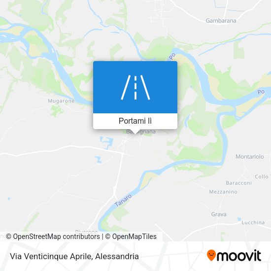 Mappa Via Venticinque Aprile