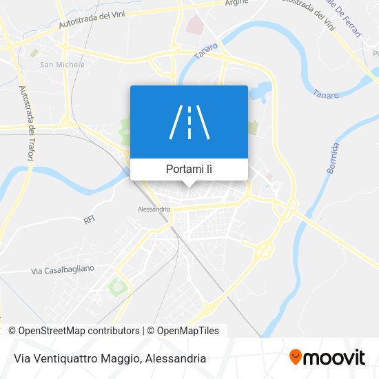 Mappa Via Ventiquattro Maggio