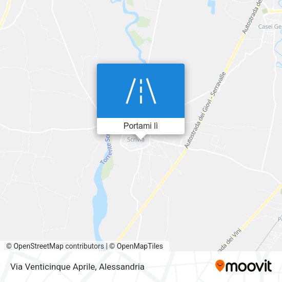 Mappa Via Venticinque Aprile