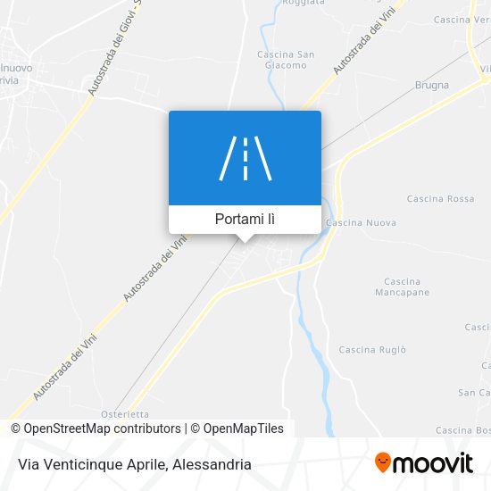 Mappa Via Venticinque Aprile