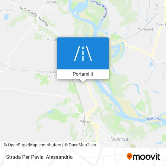 Mappa Strada Per Pavia