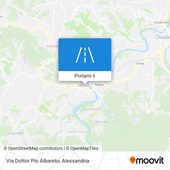 Mappa Via Dottor Pio Albareto
