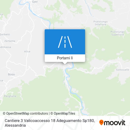 Mappa Cantiere 3 Valicoaccesso 18 Adeguamento Sp180