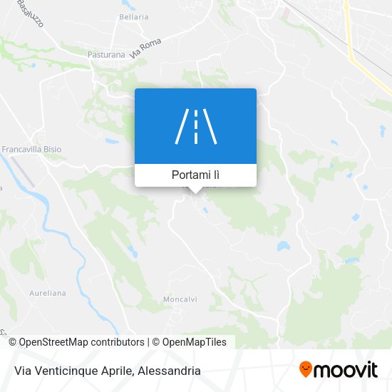 Mappa Via Venticinque Aprile