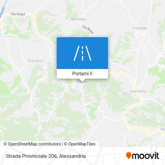 Mappa Strada Provinciale 206