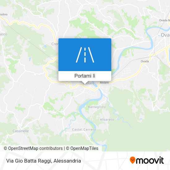 Mappa Via Gio Batta Raggi