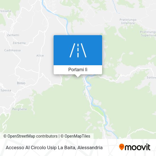 Mappa Accesso Al Circolo Usip La Baita