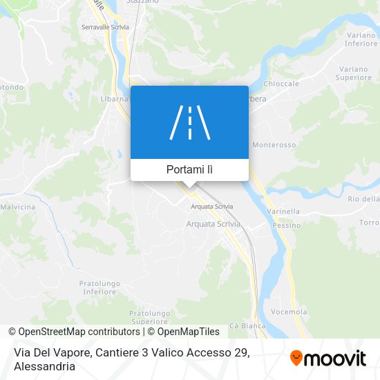Mappa Via Del Vapore, Cantiere 3 Valico Accesso 29