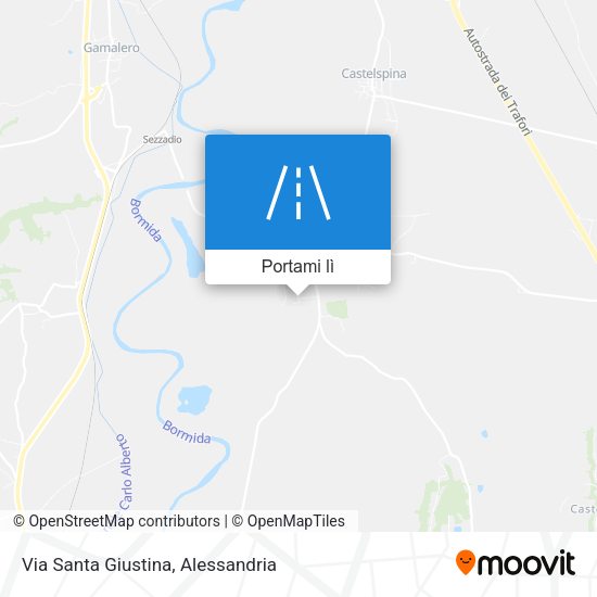 Mappa Via Santa Giustina