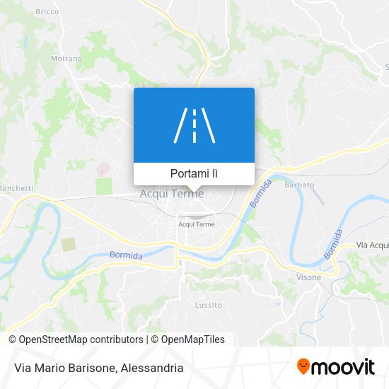 Mappa Via Mario Barisone