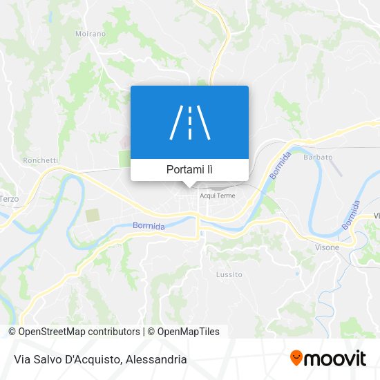 Mappa Via Salvo D'Acquisto