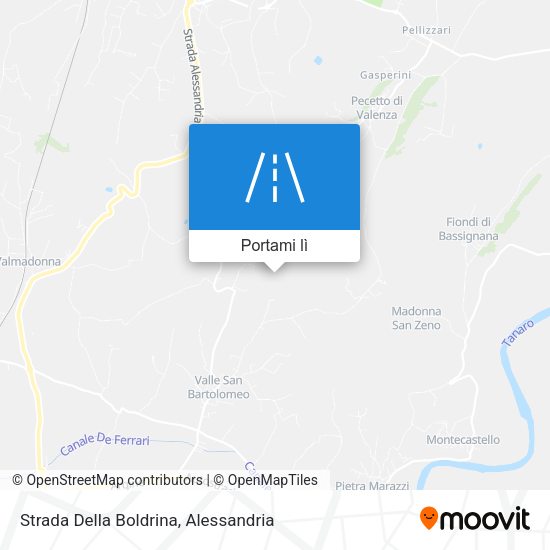 Mappa Strada Della Boldrina