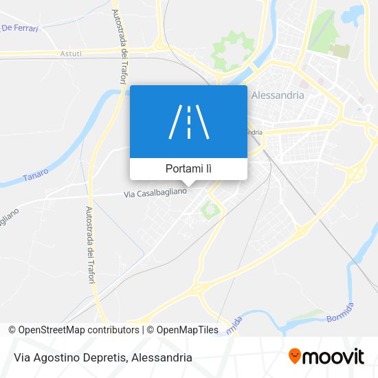 Mappa Via Agostino Depretis