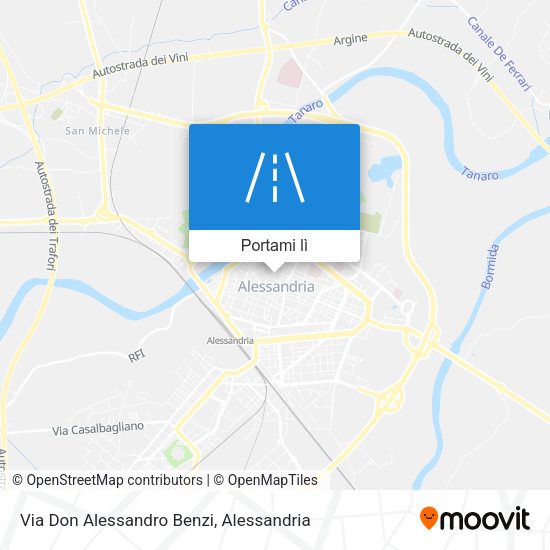Mappa Via Don Alessandro Benzi