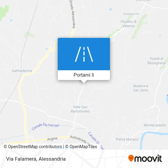 Mappa Via Falamera