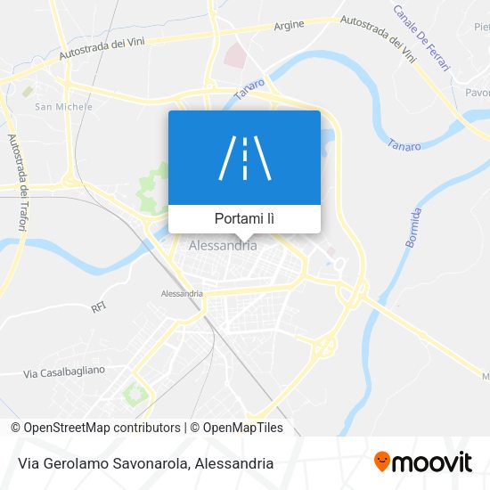 Mappa Via Gerolamo Savonarola