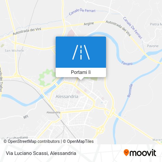 Mappa Via Luciano Scassi