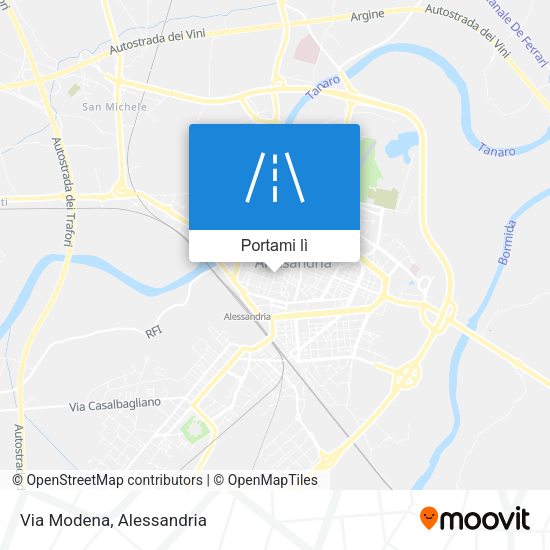 Mappa Via Modena