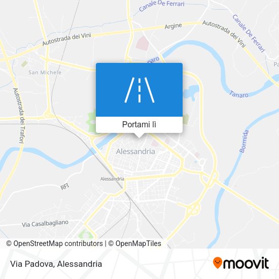 Mappa Via Padova