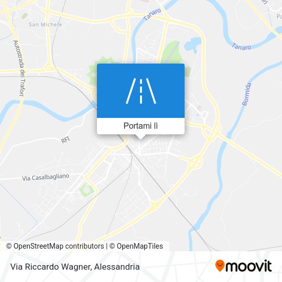 Mappa Via Riccardo Wagner