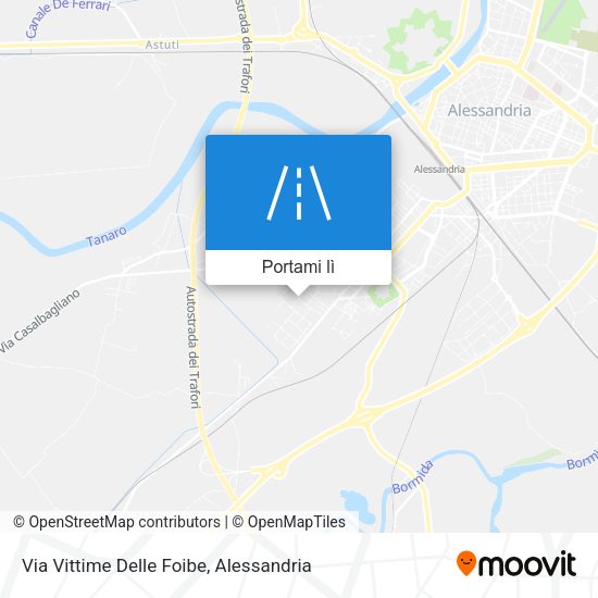 Mappa Via Vittime Delle Foibe