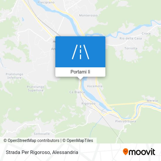 Mappa Strada Per Rigoroso